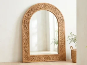 Carved Wooden Mirror
