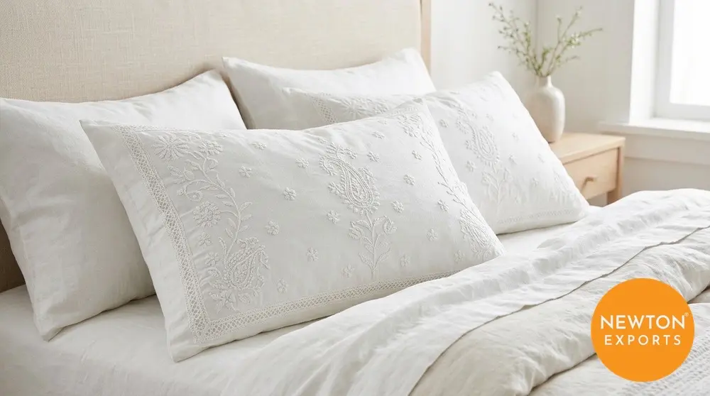 Chikankari Pillowcase - Image 2