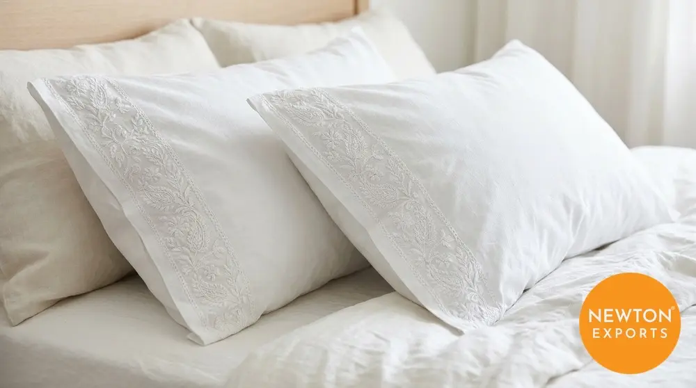 Chikankari Pillowcase