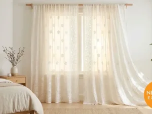 Chikankari Sheer Curtains
