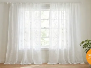 Chikankari Sheer Curtains