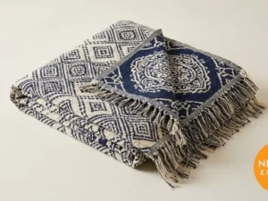 Cotton Jacquard Throw