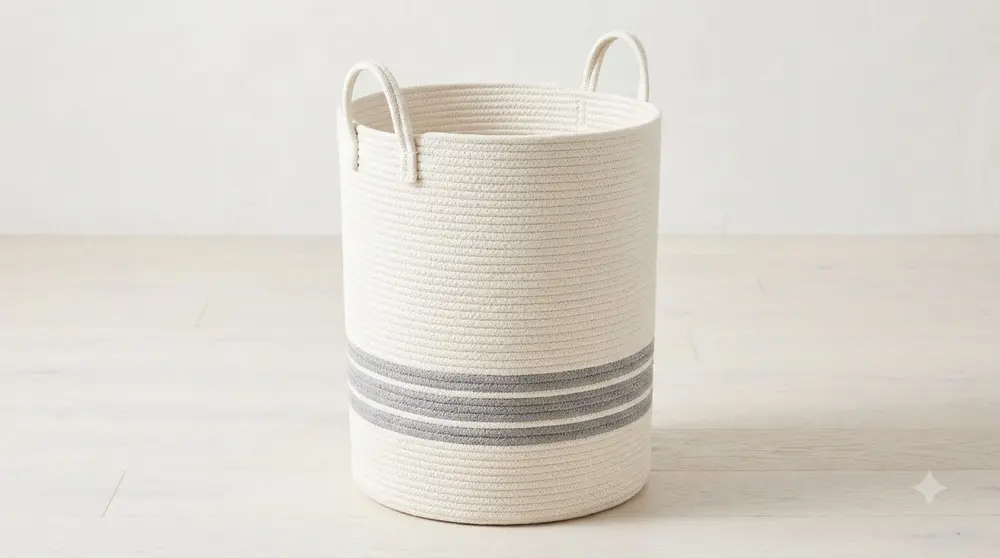 Cotton Rope Laundry Basket