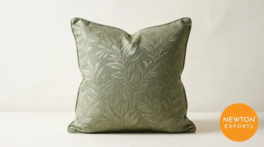 cotton silk jacquard cushion cover