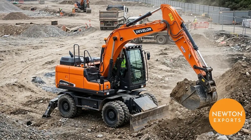 develon dx150w wheeled excavator 2