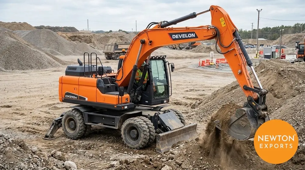 develon dx210w wheeled excavator 2