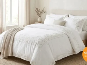 Embroidered Duvet Cover Set
