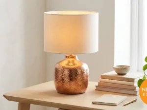 Hammered Copper Table Lamp