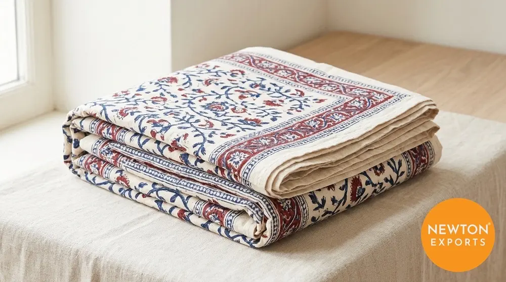 Hand Block Print Bedcover