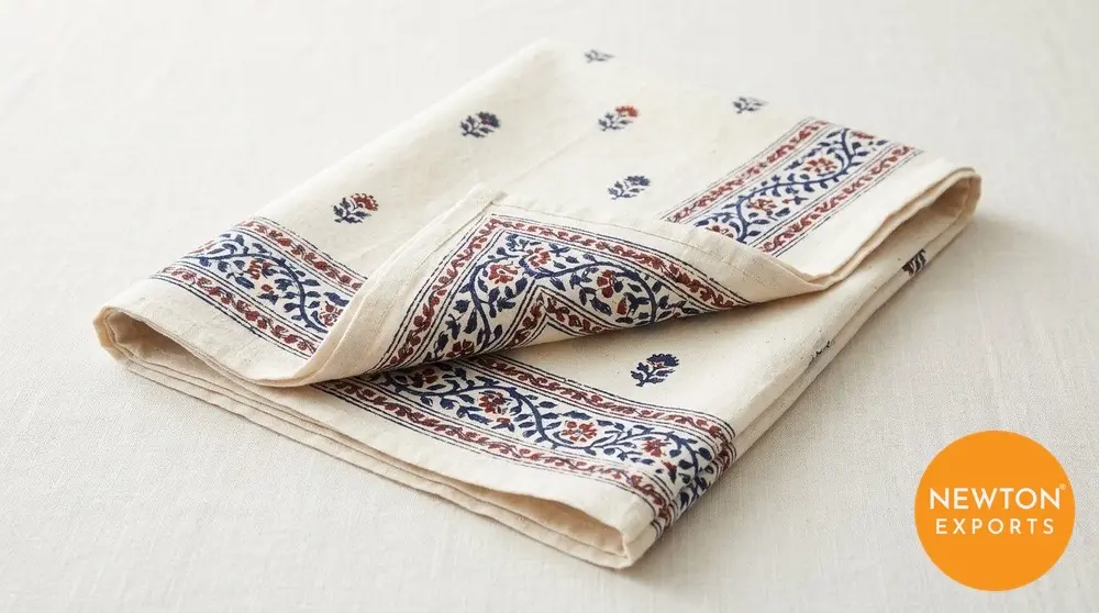 Hand Block Print Tablecloth