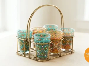 Hand Painted Chai Glasses