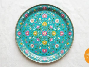 Hand Painted Enamel Tray