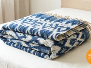 Handloom Ikat Bedcover