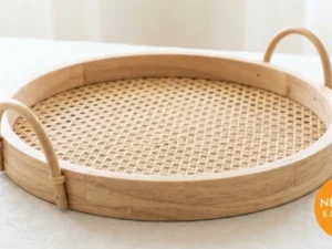 Handwoven Cane Tray