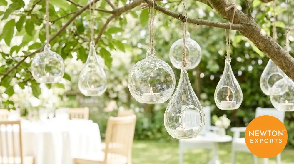 Hanging Glass Tea Light Holder