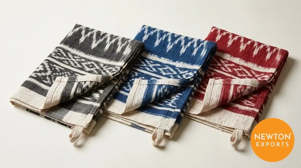 ikat tea towel