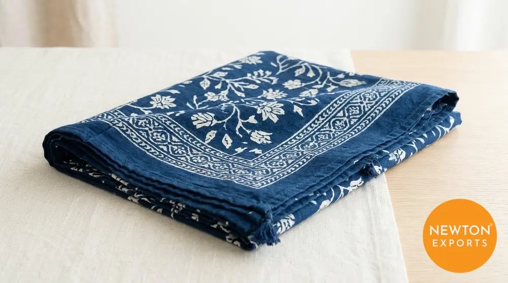 Indigo Dabu Tablecloth
