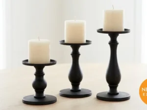 Iron Pillar Candle Holder