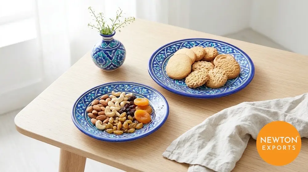 Jaipur Blue Pottery Plate - Image 2