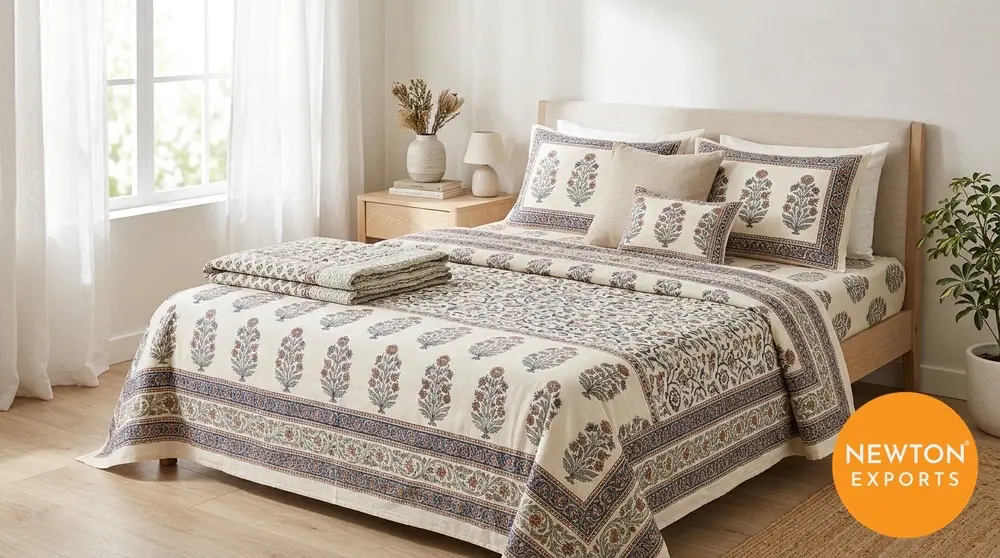 Jaipuri Block Print Bedsheet - Image 2