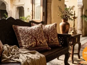 Kalamkari Cushion Cover