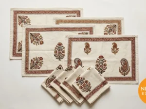 Kalamkari Placemat and Napkin Set