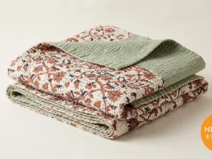 Kantha Quilted Throw