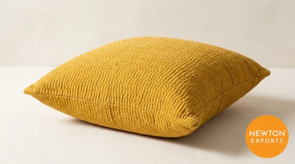 kantha stitch cushion cover