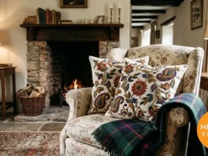 Kashmiri Crewel Cushion Cover