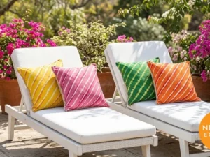 Leheriya Tie Dye Cushion Cover