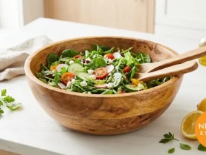 Mango Wood Salad Bowl