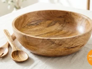 Mango Wood Salad Bowl