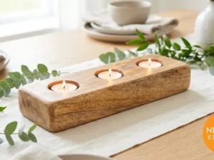Mango Wood Tea Light Holder