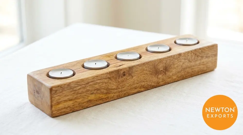 Mango Wood Tea Light Holder