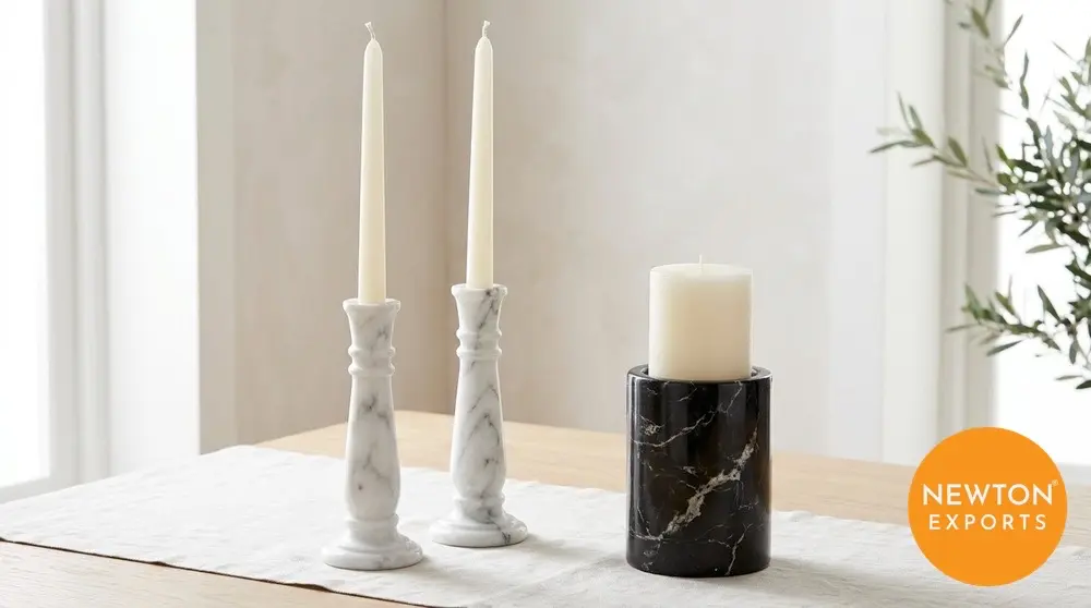 Marble Candle Holder