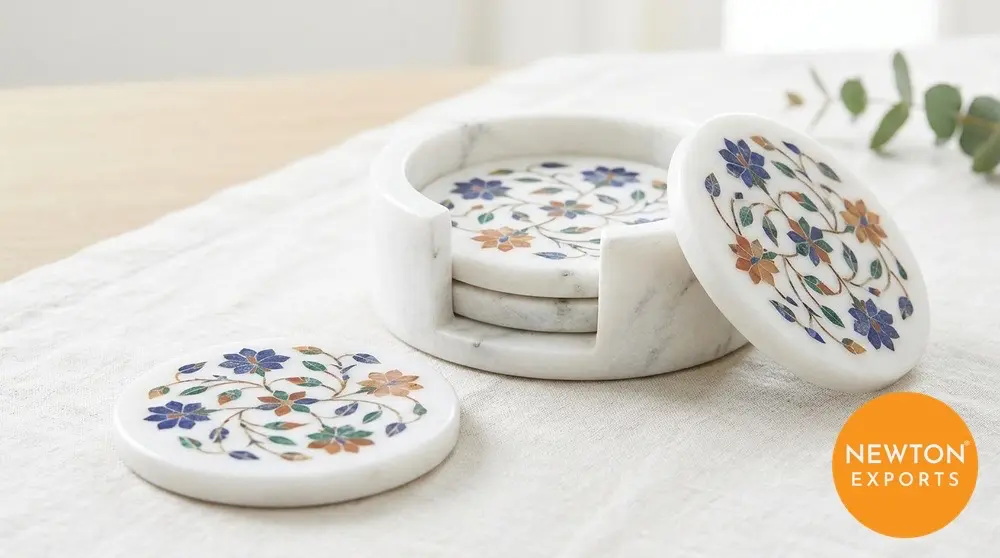 Marble Inlay Coasters