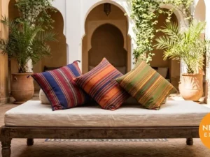 Mashru Silk Cushion Cover