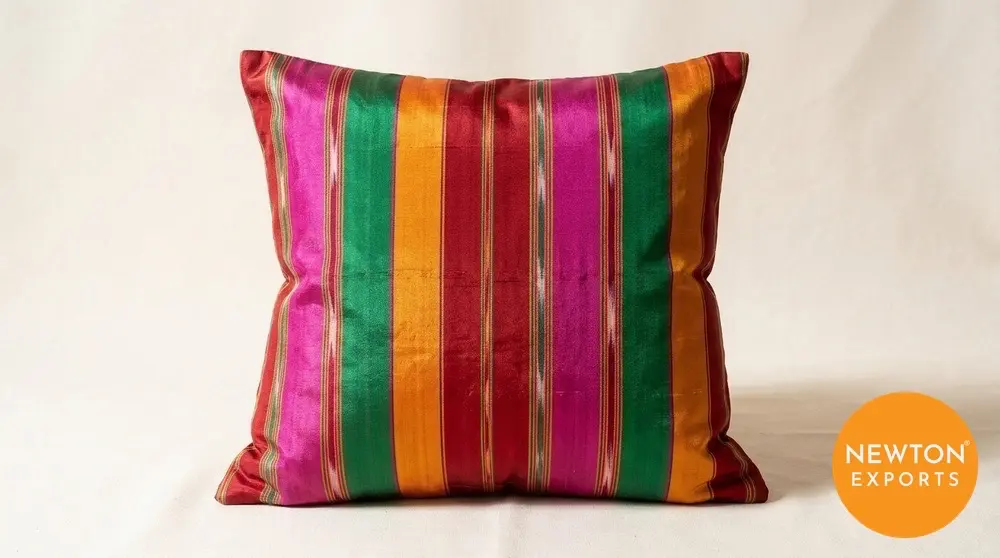Mashru Silk Cushion Cover