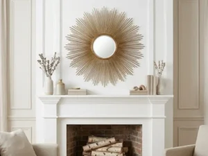 Metal Sunburst Mirror