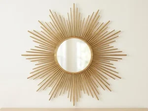Metal Sunburst Mirror