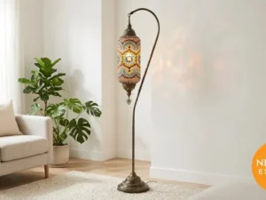 Mosaic Glass Floor Lamp