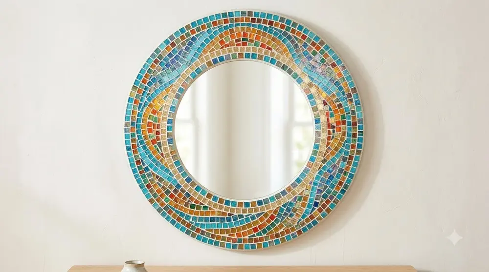 Mosaic Glass Mirror