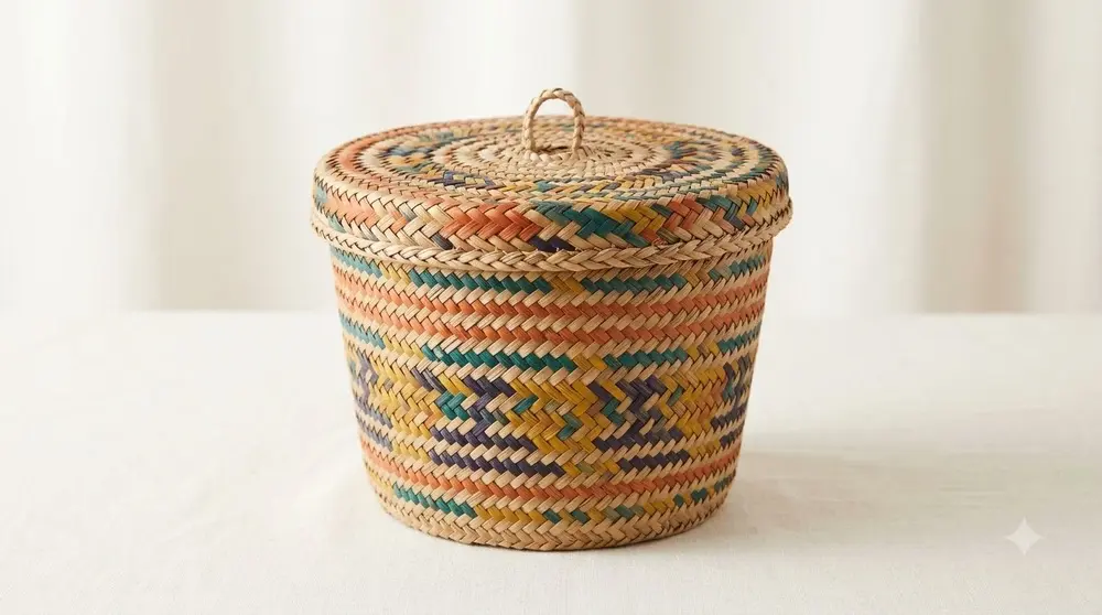 Palm Leaf Basket
