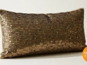Sequin Embroidered Cushion Cover