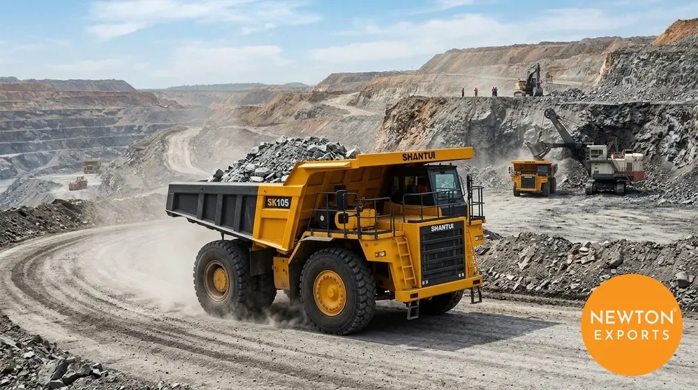 shantui sk105 mining dump truck