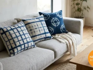 Shibori Indigo Cushion Cover