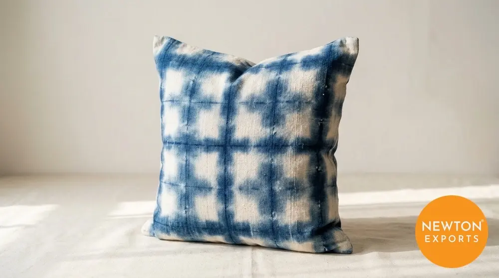 Shibori Indigo Cushion Cover