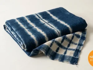 Shibori Indigo Throw
