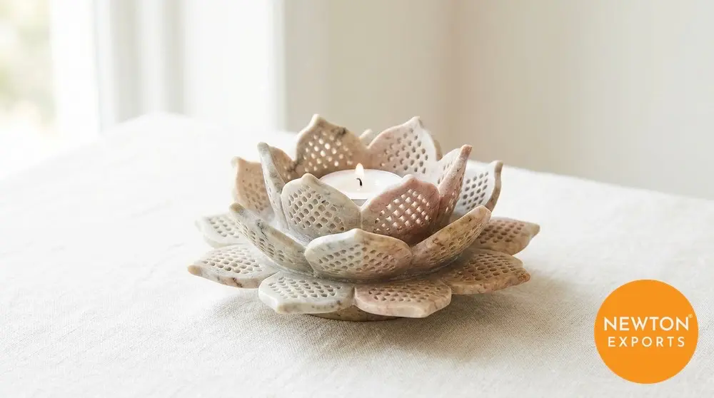 Soapstone Tea Light Holder