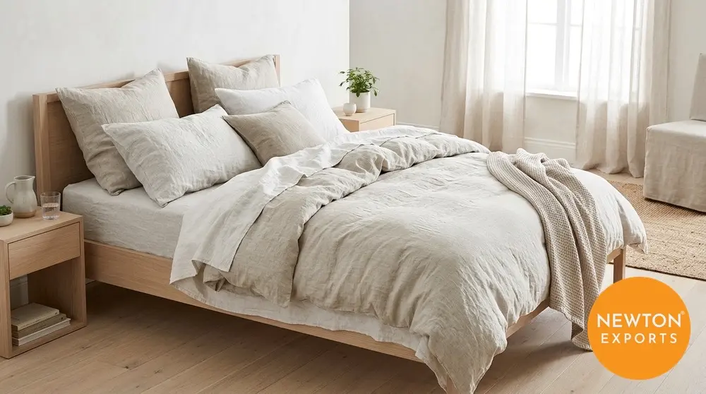 Stonewashed Linen Bedsheet - Image 2